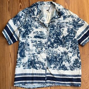 NWT Commense button front shirt size small